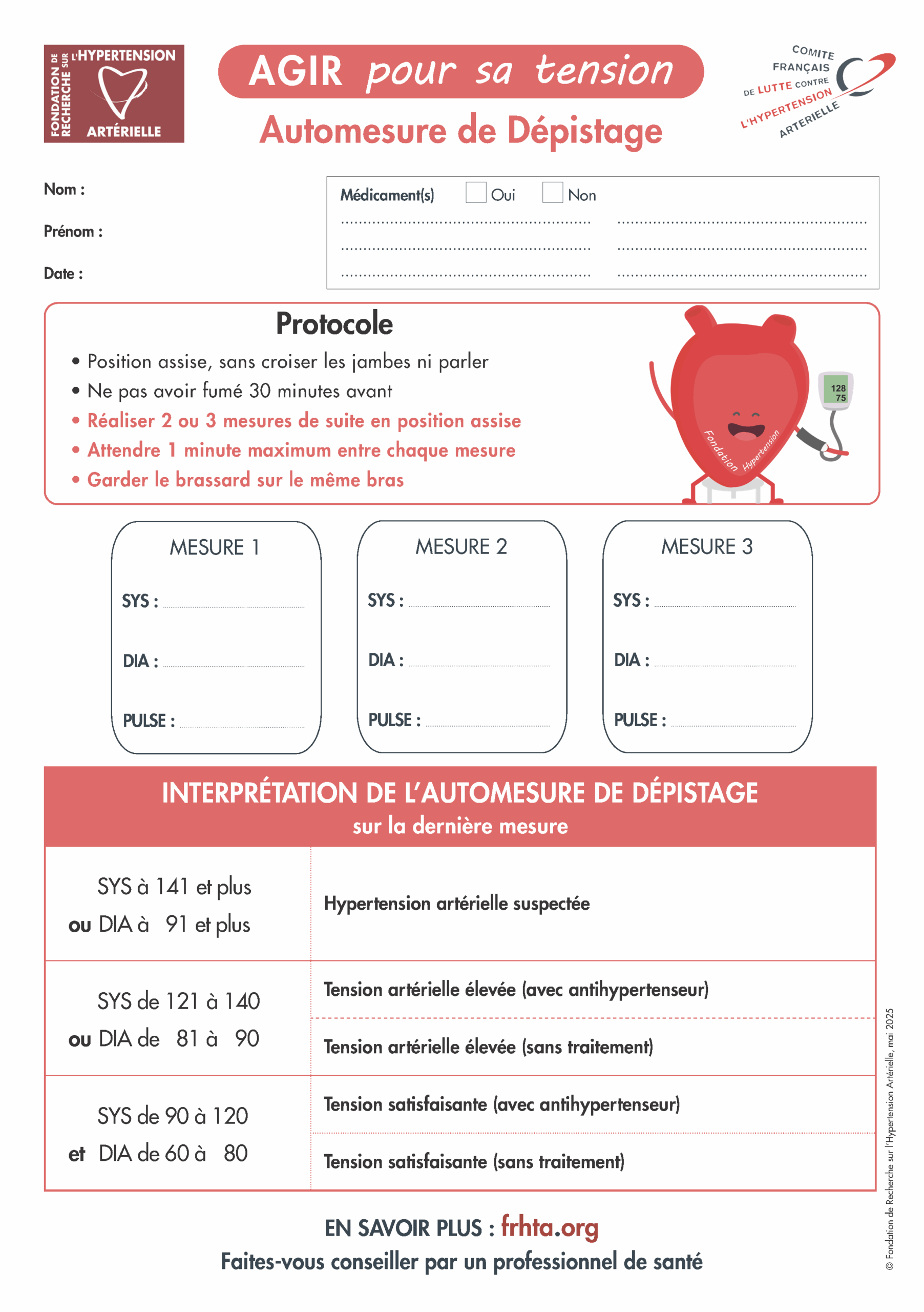 automesure de depistage page 1